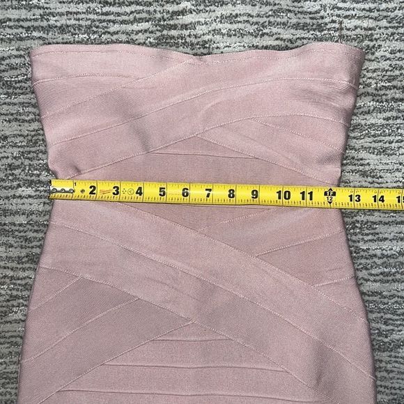 NWT House of CB Leyla Bandage Dress Nude/Pink Large. - Picture 8 of 14